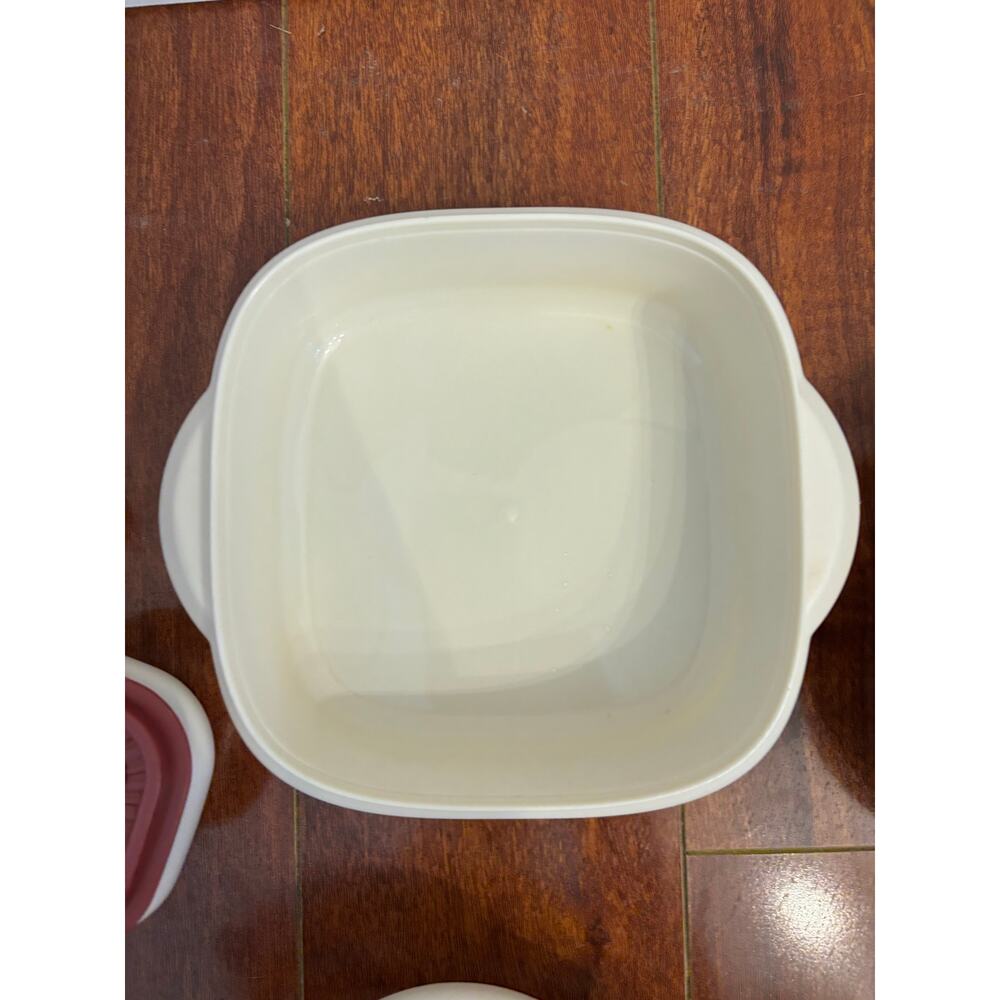 The Pioneer Woman Set of 5 Plastic Food Containers W Lids BPA Free Floral Red - Picture 9 of 12